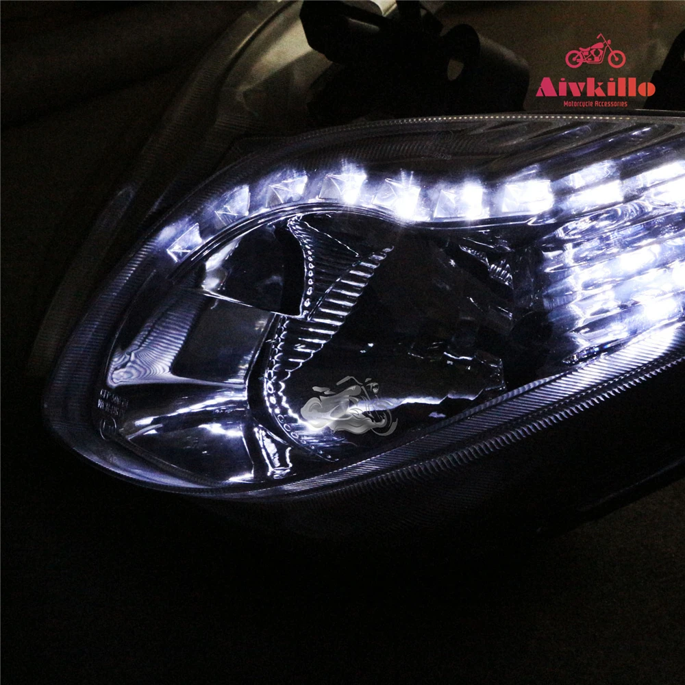 Высококачественная светодиодная фара в сборе фара для Yamaha T-max 500 2008-2011 TMAX500 09 10 мотоцикл