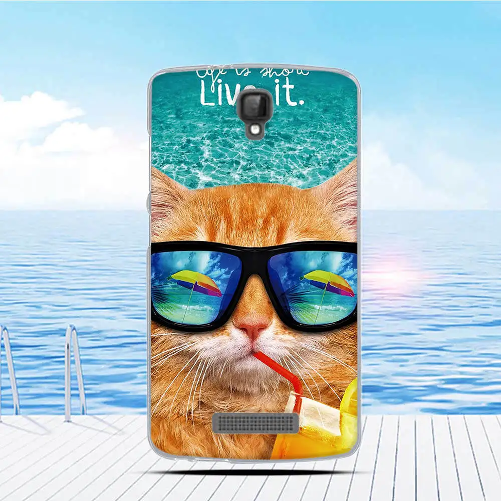 Чехол для ZTE Blade L5 Plus задняя крышка с мультяшным рисунком мягкий силиконовый чехол