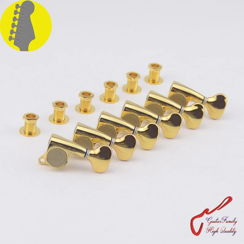 Оригинальный оригинальный выпуклый гитарный станок 6 дюймов (золото) сделано в