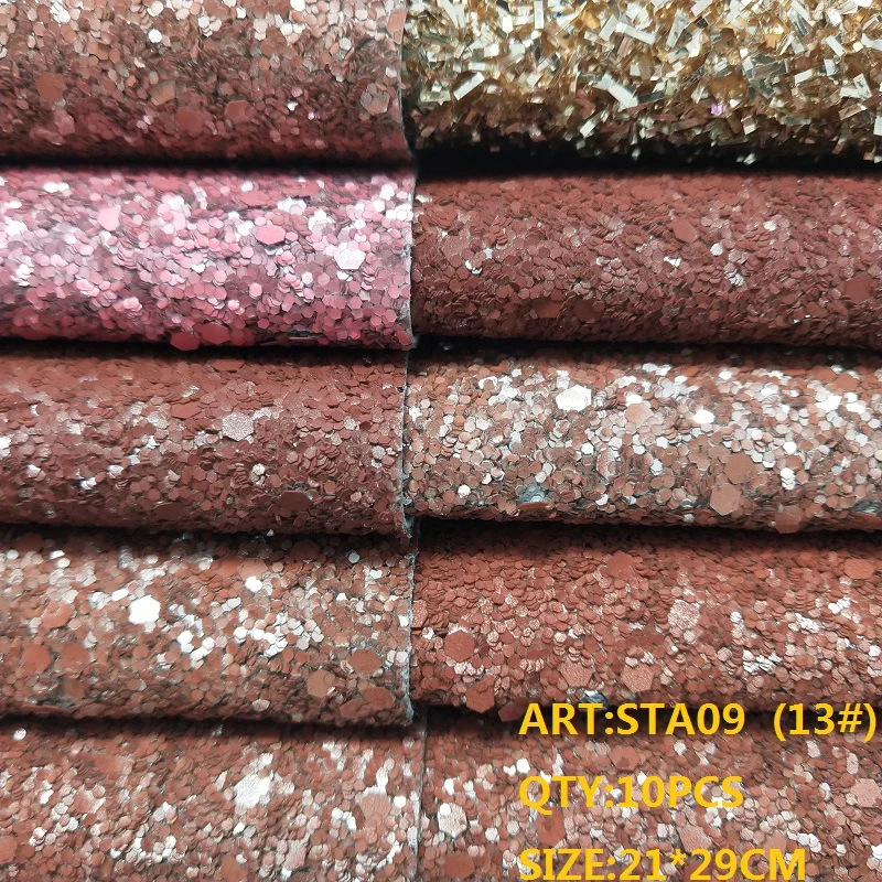Прозрачный запас 1 комплект (10 шт.) 21X29 см Alisa Блестящий Cuero Sintetico массивная