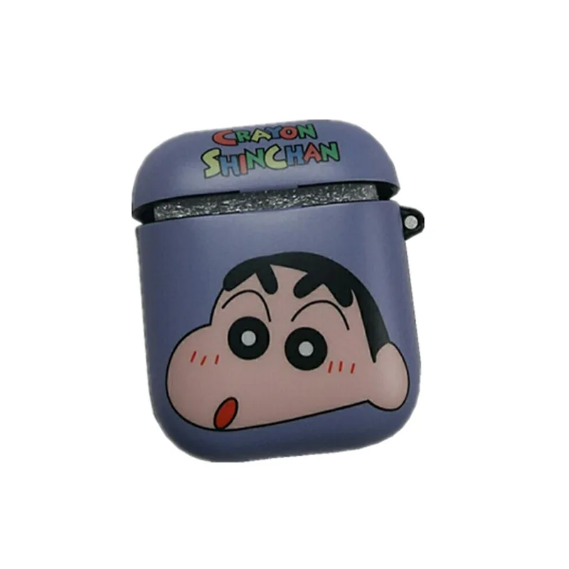 Для AirPods 1 2 Bluetooth гарнитура зарядная коробка чехол s для AirPods 2 мультфильм Shin Chan наушники крышка аксессуары мягкий матовый чехол