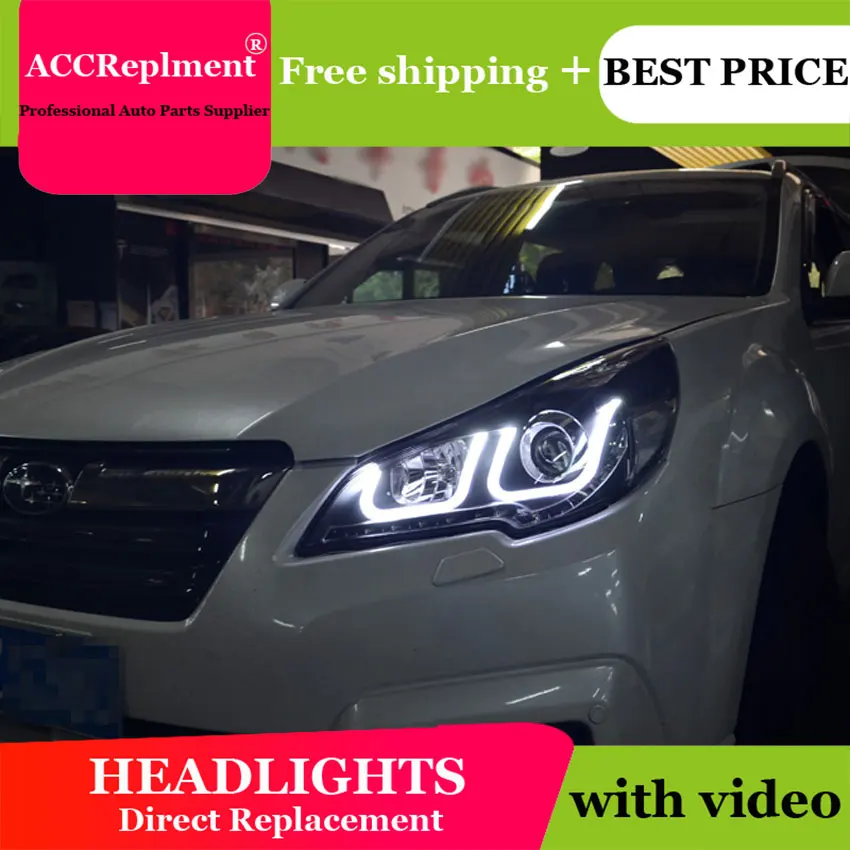 Стайлинг автомобиля для Subaru Outback фары 2010-2014 светодиодный ные DRL линзы двойной луч