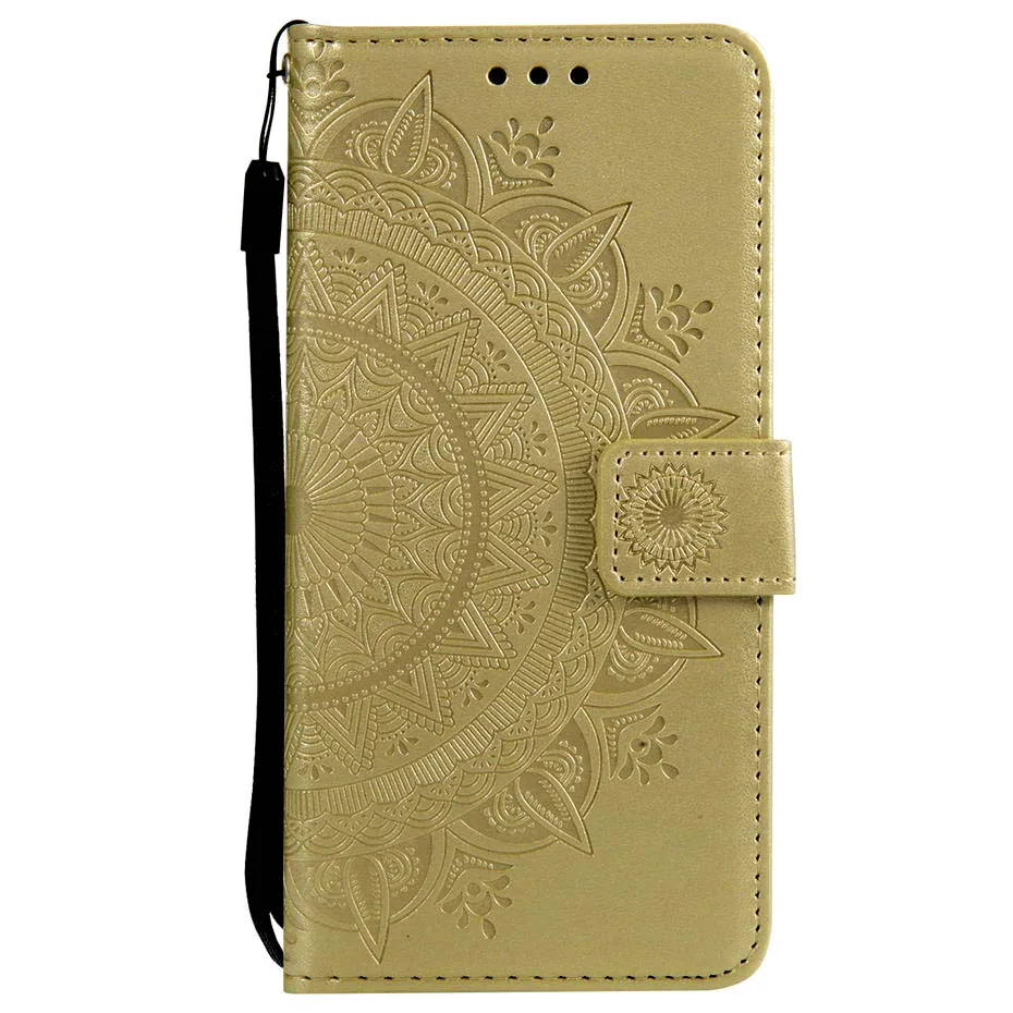 Gold Из искусственной кожи с откидной крышкой чехол для samsung Galaxy S5 S6 S4 S10 S7 край S10e S8 S9 плюс A3 A5 A8 Note 4 3 8 телефон сумка кошелек Чехол - Цвет: Gold
