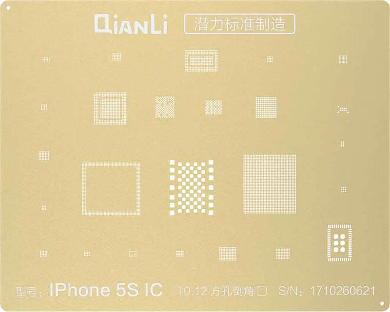 QianLi процессор ram A8/A9/A10/A1/A12 микросхема BGA трафарет Золотой завод жестяная стальная сетка для iPhone 5/6/6SP/7G/7 P/8 Plus/X /XS max - Цвет: For iPhone 5s