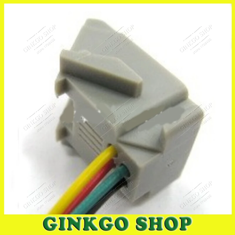 250 шт./лот серый пластик 4P4C RJ11 печатная плата Гнездо разъем телефонные адаптеры