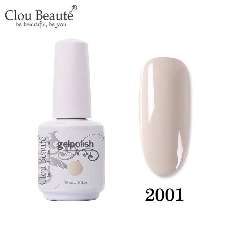 2001 Clou Beaute Новое поступление праймер гель лак УФ гель лак коралловый телесный красный розовый УФ гель лак для ногтей Гибридный маникюрный гель для ногтей лак - Цвет: 2001
