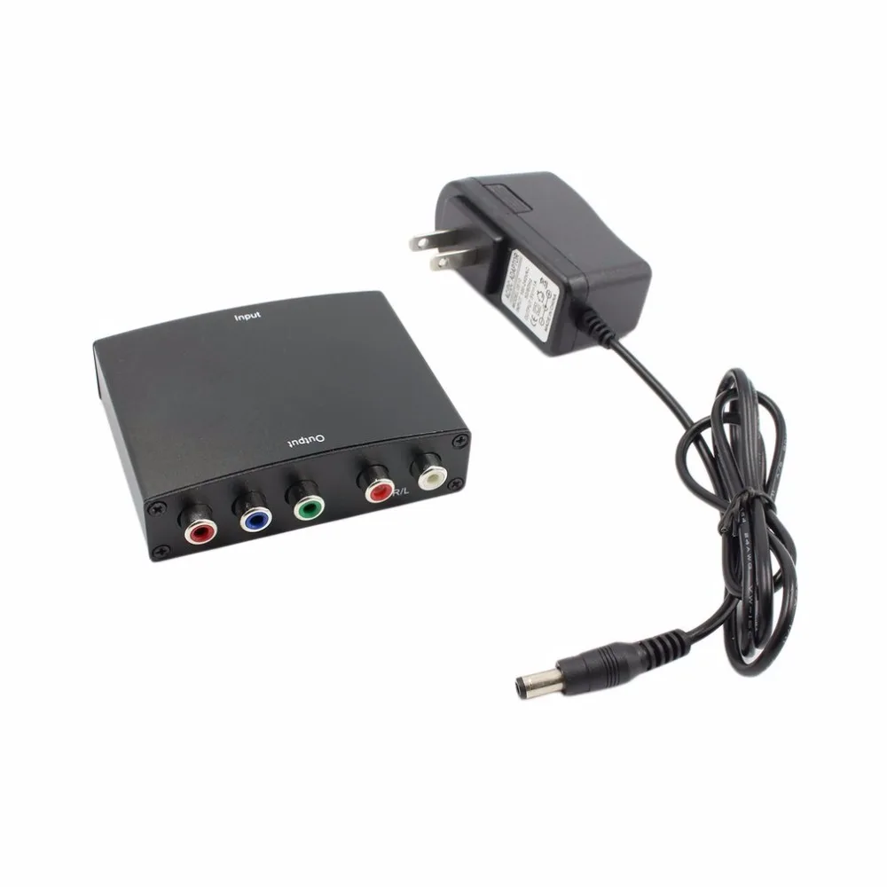 Onleny компонент HDMI в YPbPr преобразователь RGB видео аудио адаптер YPbPr/RGB+ R/L аудио в HDMI AV 1080P США ЕС Великобритания разъем AU