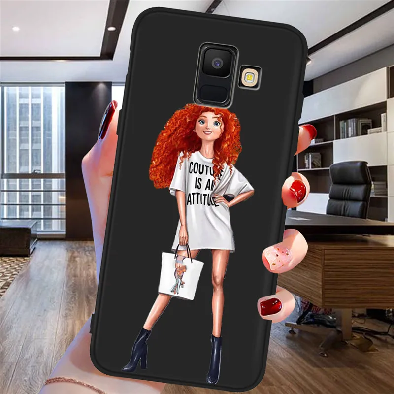 H1745 Платье принцессы для девочек для samsung Galaxy A9 A8 A7 A6 A5 A3 J3 J4 J5 J6 J8 плюс M30 A40S телефон чехол Etui принципиально Капа - Цвет: H1745