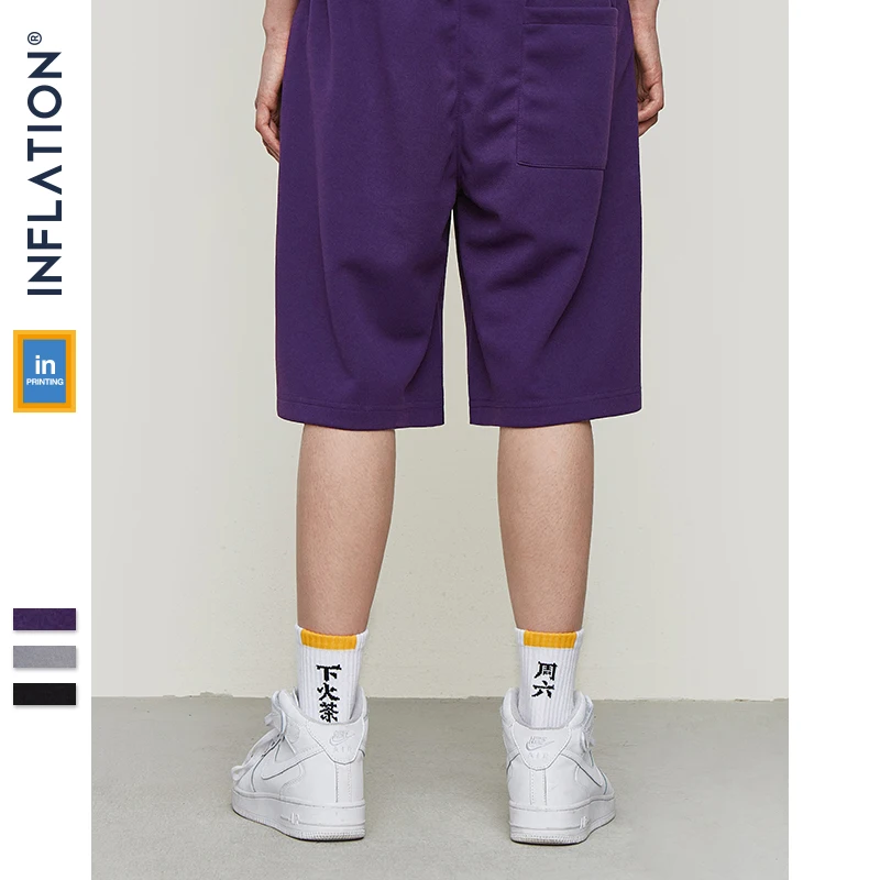 INFLATION 2020 модные мужские шорты в стиле хип хоп летние с эластичным поясом до колен