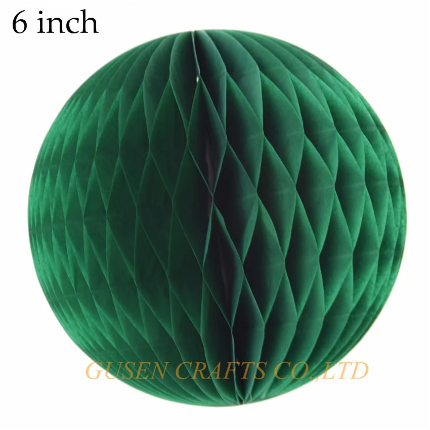 DEEP GREEN 1 шт " цветной бумажный фонарь в виде сот для дома, свадьбы и дня рождения, вечеринки/украшения для детского душа, 23 Цвета - Цвет: DEEP GREEN