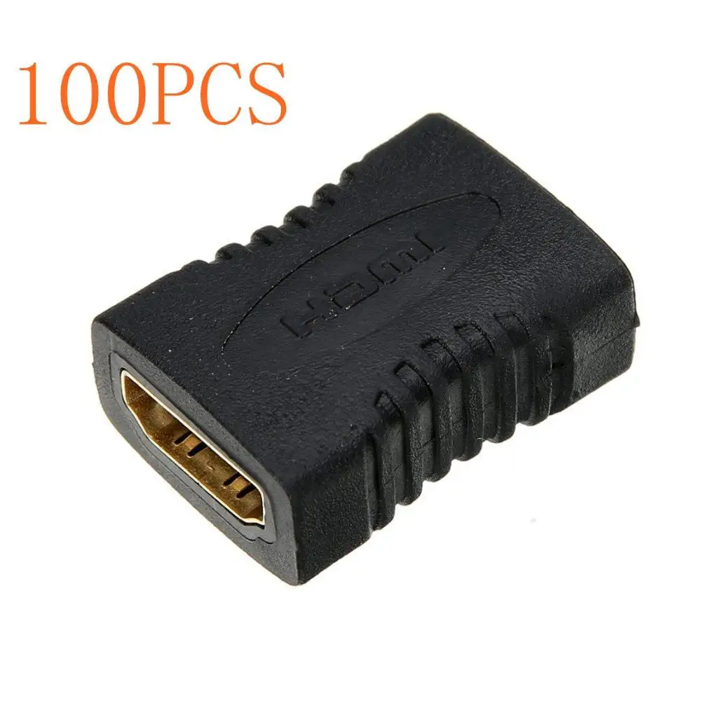 100 шт. HDMI V1.4 Женский F/F переходник удлинитель для HDTV кабель с удлинителем