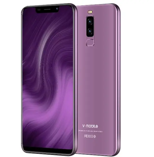 Фиолетовый TEENO VMobile S9+ мобильный телефон Android 8,1 5,8" 19:9 полный экран 3 ГБ+ 16 Гб 13MP камера 4G мобильный телефон разблокированный - Цвет: Фиолетовый