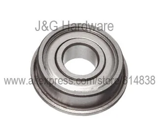 F683ZZ Flanged Bearing 3x7x3 Shielded Ball Bearings 100 pieces