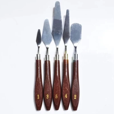 5pcs Stainless Steel Mixed Scraper Set Spatula Knives Knife Multi Function Pen | Канцтовары для офиса и дома