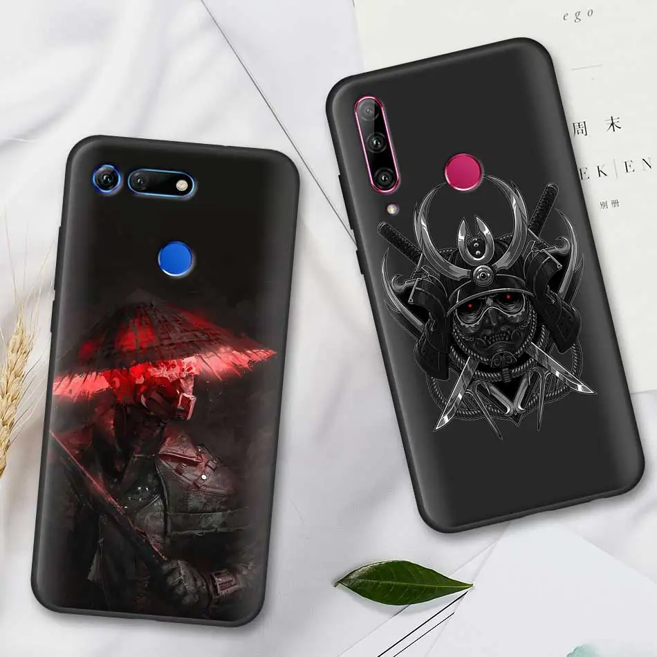 Мягкий чехол из ТПУ Samurai для huawei Honor 20 Pro 9 10 20 Lite 7A 7C 7S 8A Pro 8X 8C 8S Черный силиконовый чехол для мобильного телефона s Coque