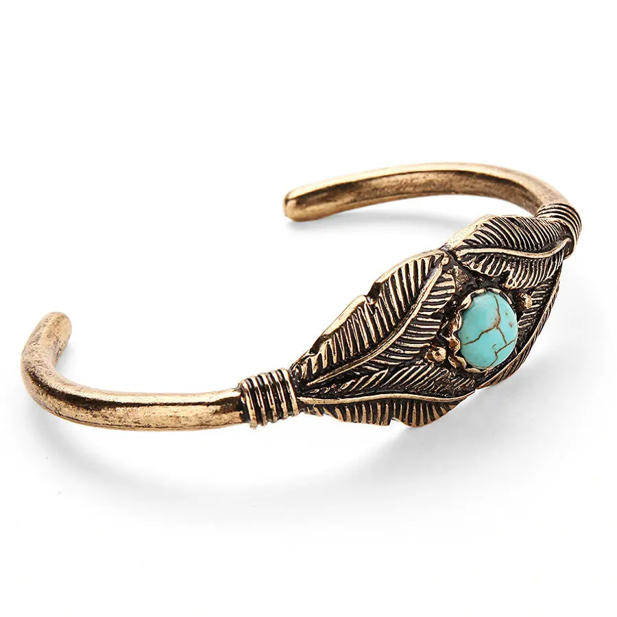 Женский Винтажный Браслет манжета с листьями из сплава|bangles fashion|fashion banglewholesale bangle