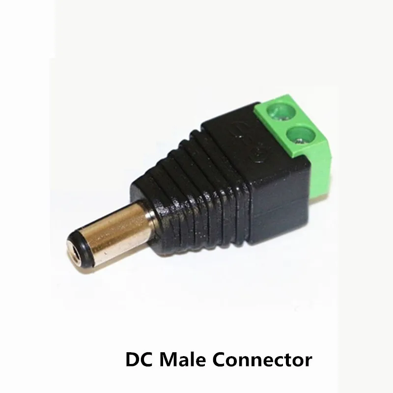 

5,5 мм x 2,1 мм Женский Мужской DC 12 В питания светодиодный разъем адаптер для 3528 5050 светодиодных лент модули CCTV камеры питания