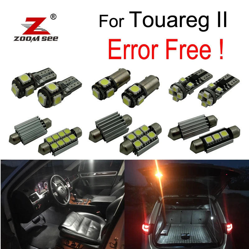 23 шт. X canbus Ошибка бесплатно для Volkswagen для Touareg II 7P 7P5 7P6 светодиодный купольный светильник для интерьера(2010