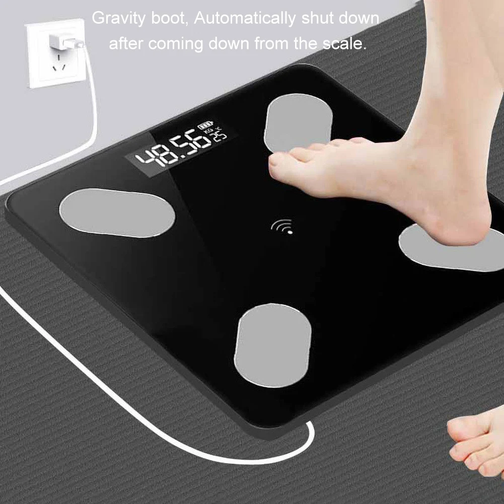 Home Smart Body Monitor LED Display Bluetooth APP BMI Weighing Electronic Scale | Дом и сад