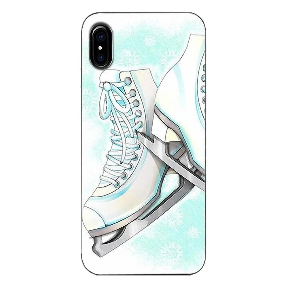Для Apple iPhone 4 4S 5 5C 5S SE 6 6S 7 8 Plus X мягкие чехлы из ТПУ Capa Go Ice Skating With Friend|Чехлы-накладки|