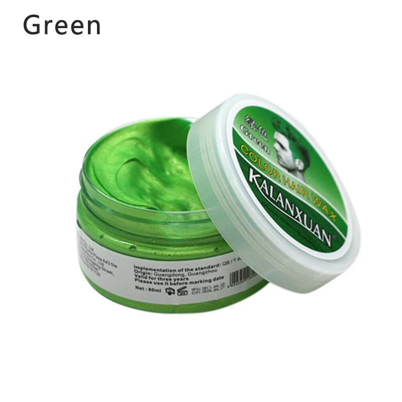 Green Унисекс краска для волос профессиональная грязевая краска для волос Временная формовочная восковая Молодежная тонусная краска для волос одноразовый крем для волос - Цвет: Green