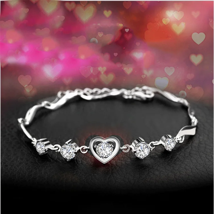 Женский браслет из стерлингового серебра S925 пробы ювелирные изделия в Корейском