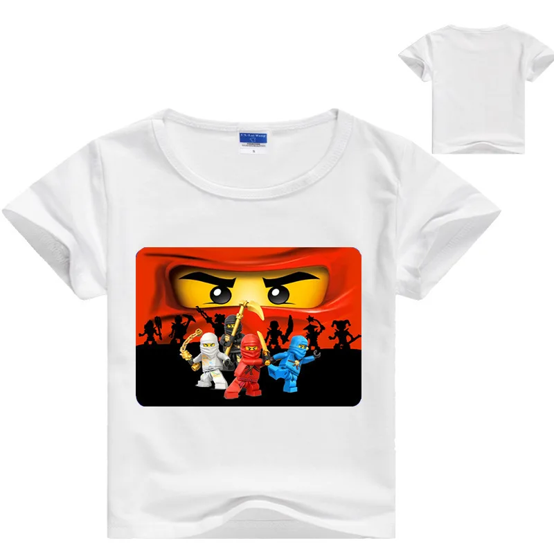Ninja Ninjago/Хлопковые футболки для мальчиков детская футболка с короткими рукавами