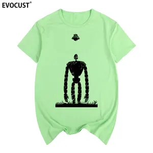 Летняя футболка с принтом замка в небе, Хлопковая мужская футболка, новая женская футболка