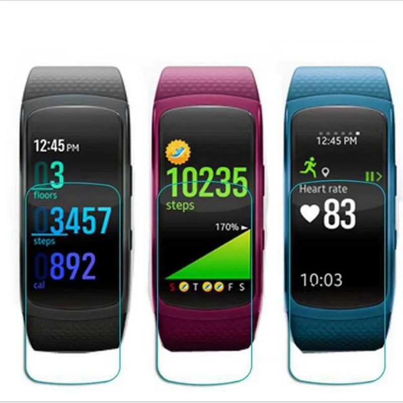3 шт. противовзрывная мягкая прозрачная защитная пленка из ТПУ для Samsung Gear Fit 2 Fit2