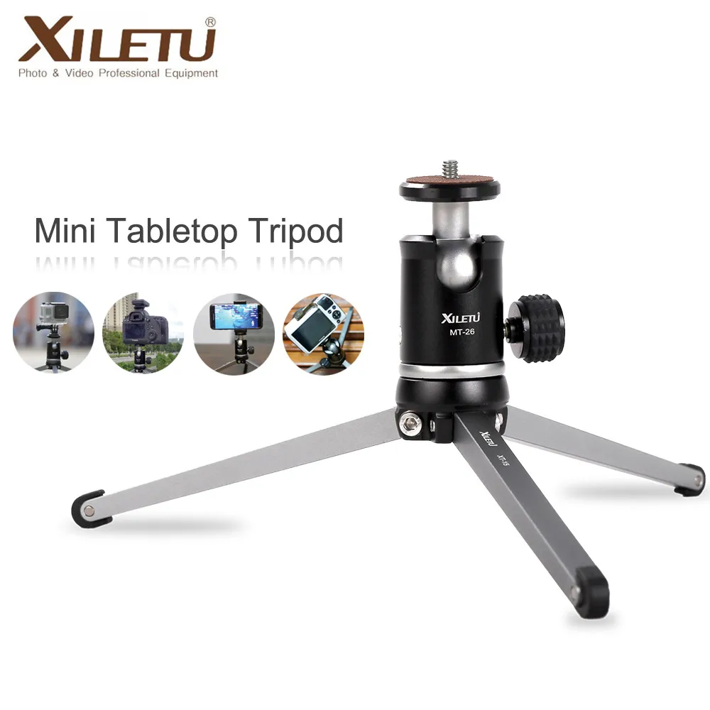 XILETU MT26 + XT15 Настольный кронштейн с высоким подшипником мини настольный штатив и