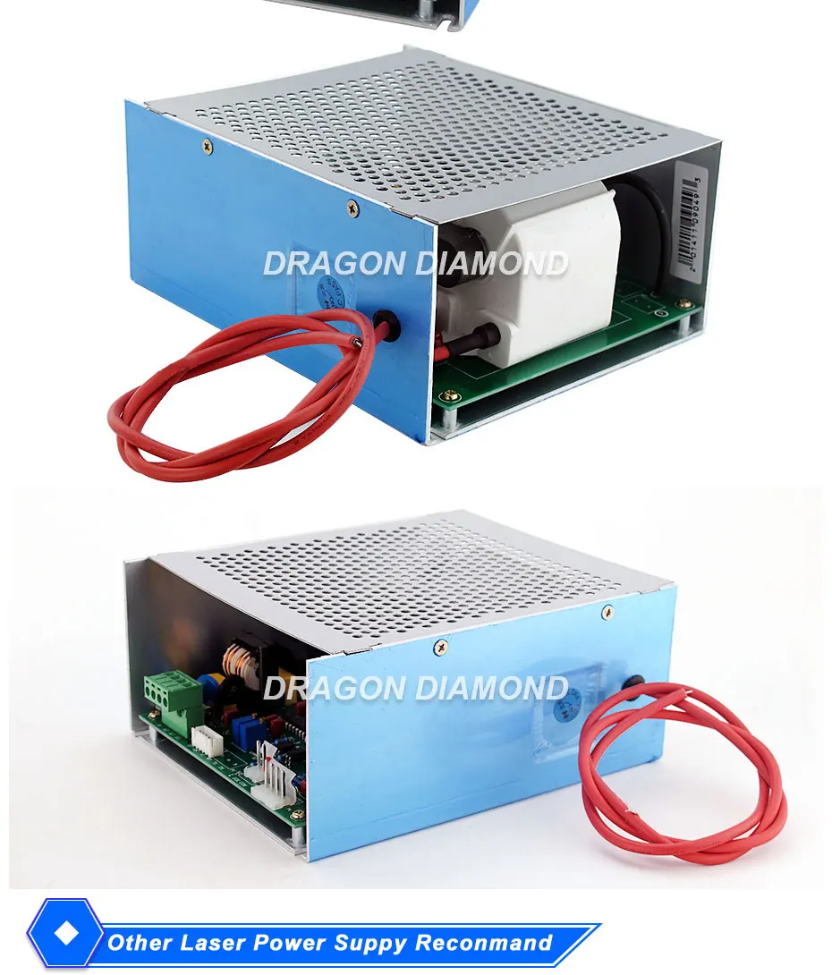 Dragon Diamond Co2 лазерный источник питания 40 Вт ac220в/110 В для Co2 лазерной гравировки и резки MYJG 40 Вт Лазерный источник