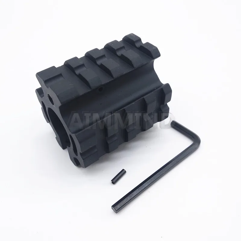 Тактический 20 мм железнодорожное Крепление ствола низкий профиль Quad-rail газовый