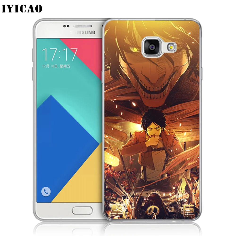 Мягкий силиконовый чехол IYICAO Eren Jaeger для Samsung A10 A30 A40 A50 A70 M10 M20 M30 из ТПУ | Мобильные