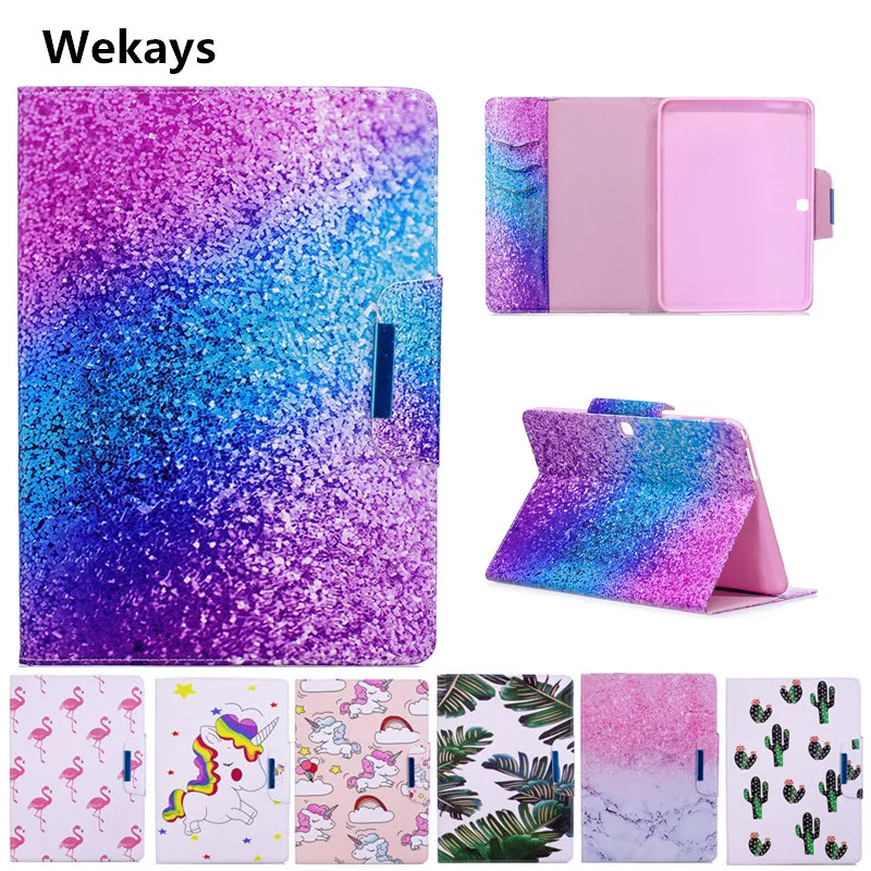 Чехол Wekays для Samsung Galaxy Tab 4 10 1 дюйма T530 T531 T535 милый мультяшный флип-чехол из