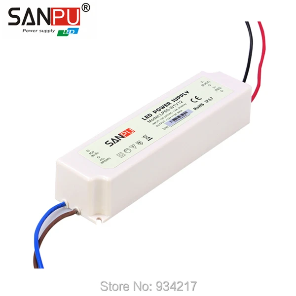 SANPU SMPS Светодиодный источник питания 60 Вт 24 В 2.5A AC DC 100 240 в импульсный