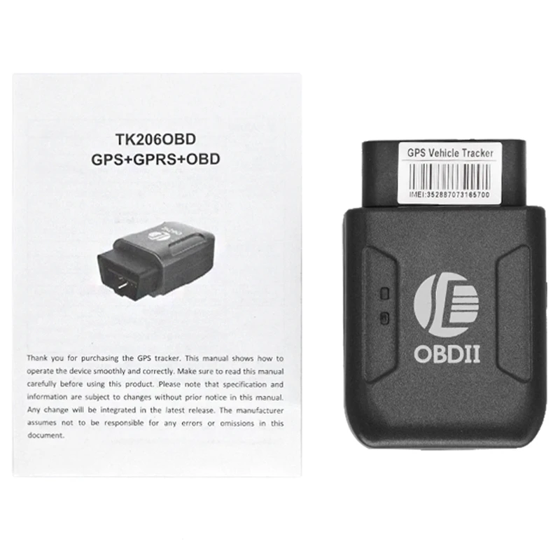TK206 OBD2 gps трекер автомобиля в режиме реального времени GSM трекер Противоугонная вибрационная сигнализация GPRS мини авто gps OBD II устройство слежения за автомобилем