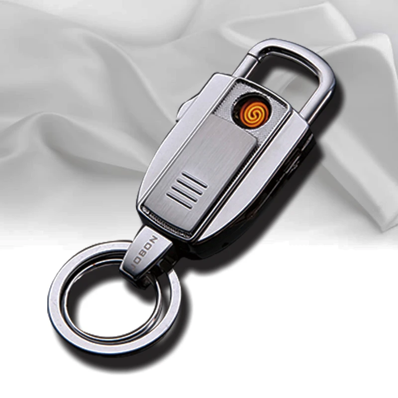 8755-1 креативный usb-зажигалка в форме замка из цинкового сплава с пряжкой для