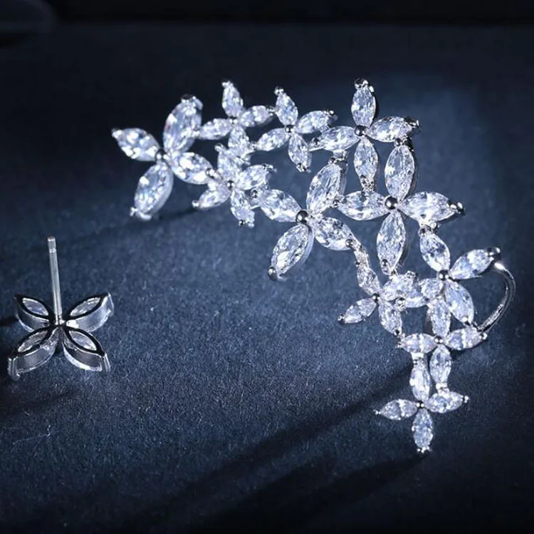 AAA качественные модные полностью инкрустированные серьги премиум класса с