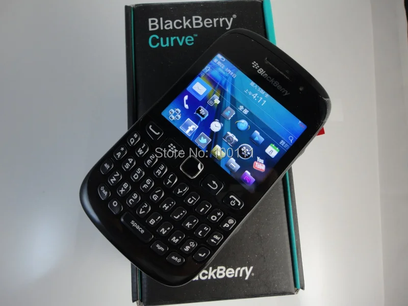 Открыл Оригинальный BlackBerry 9220 мобильный телефон wifi + 2MP камера QWERTY клавиатура