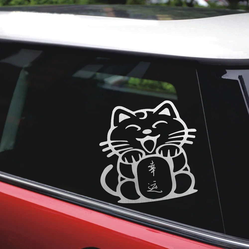 Tancredy 12*6 см Lucky Cat наклейки для автомобиля и надписи Автомобильная наклейка на