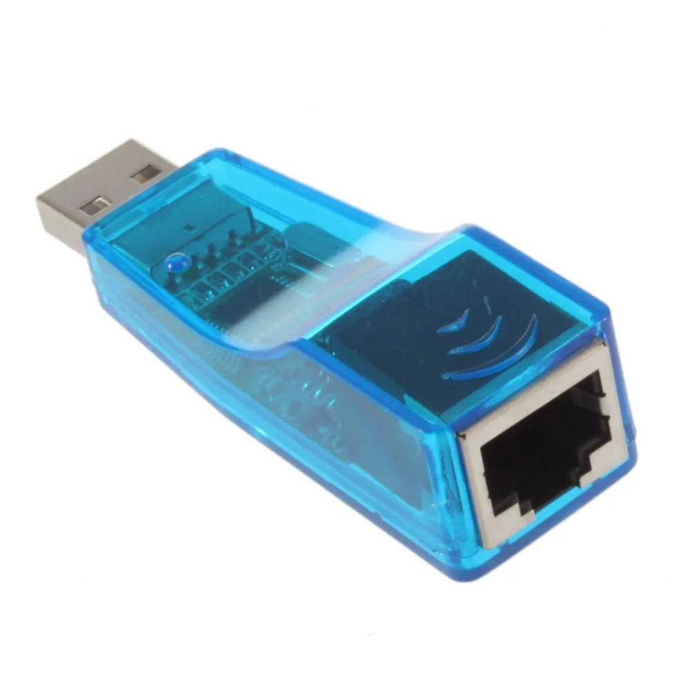 USB 1,1 к локальной сети RJ45 коммутатора Ethernet 10/100 Мбит/с сетевая карта адаптер для Win7 Win8 планшетный ПК с системой андроида ПК синего цвета