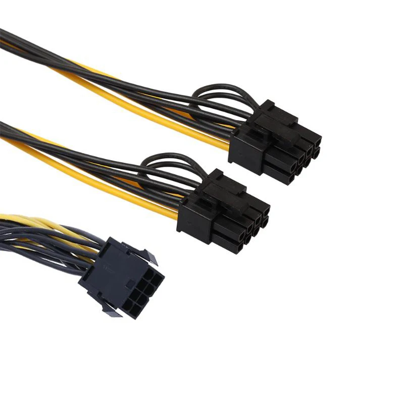 5 шт. GPU PCIe 8Pin к видеокарте двойной PCI E (6Pin + 2Pin) Источник питания 18AWG провод сплиттер