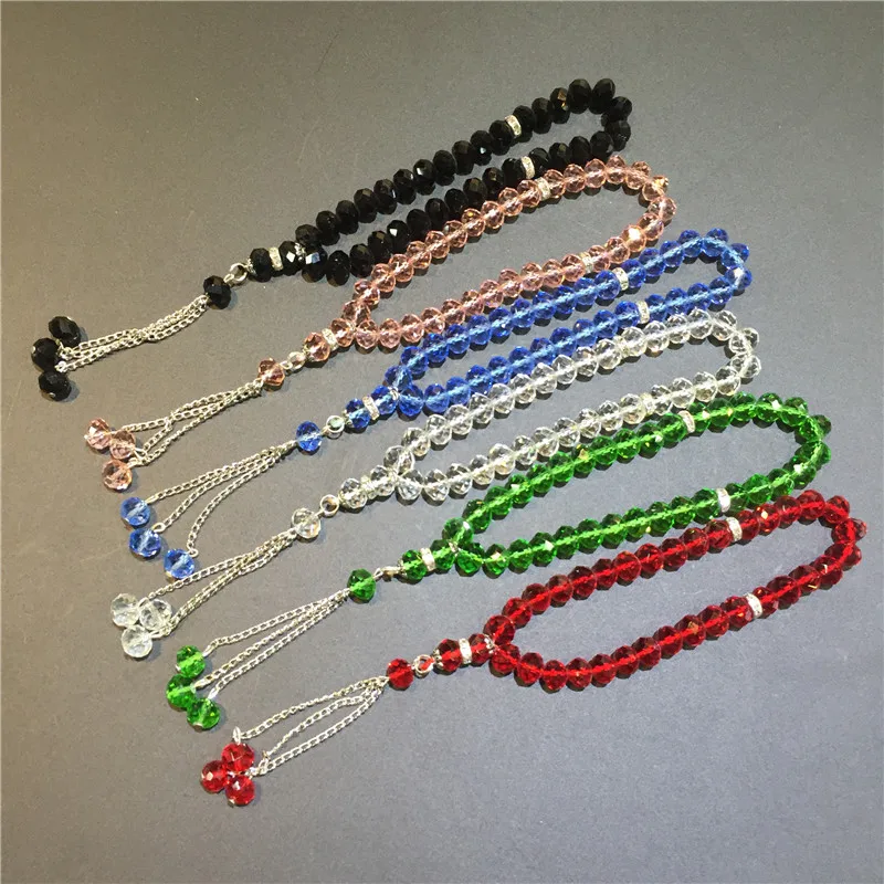 10 мм 33 шт бисер Исламская мусульманская молитва Бусы tasbih стеклянные с
