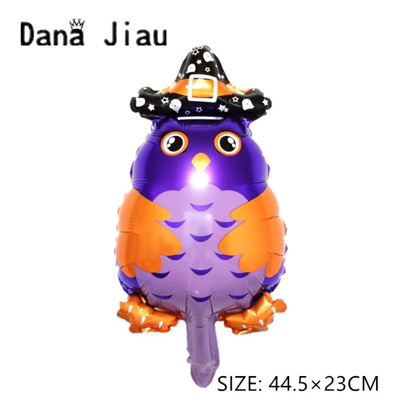 dana jiau NEW HAPPY Halloween party decoration helium air foil balloon pumpkin ghost Pirate Ship hair brand sorceress toy sale - Цвет: MINI SIZE