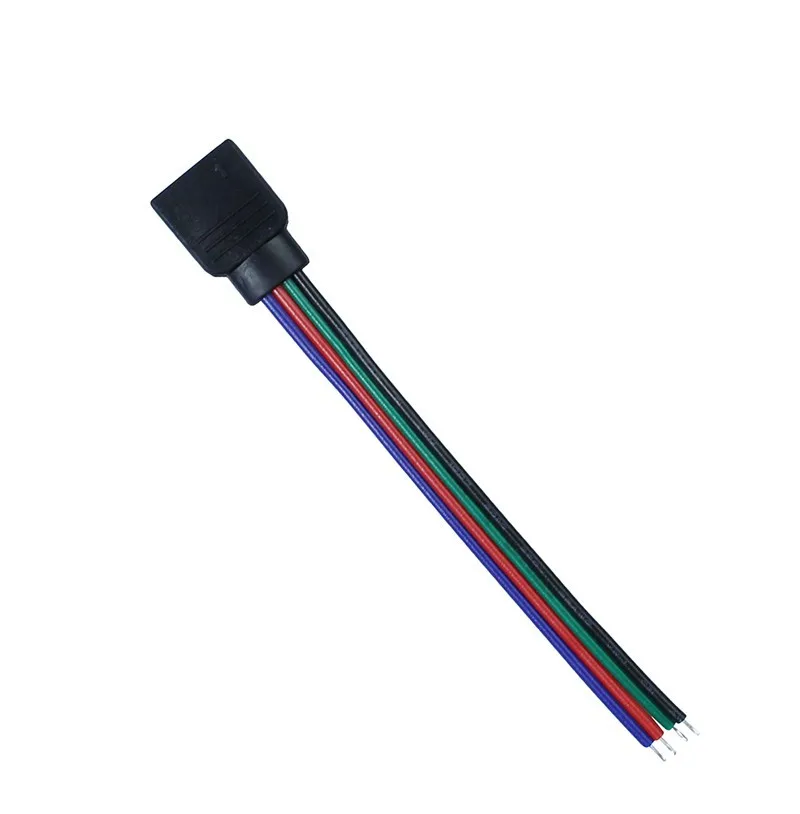 10 шт. 4pin RGB Женский светодиодный разъем см удлинитель провода кабель для 3528/5050 Corlor