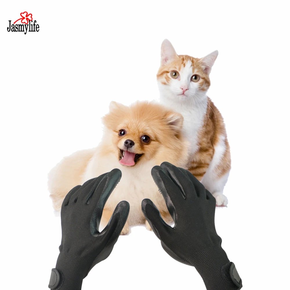 

Silicone Dog Pet Brush Glove Deshedding Gentle Efficient Pet Grooming Glove Dog Bath Cat Cleaning Supplies Pet Glove Dog Combs