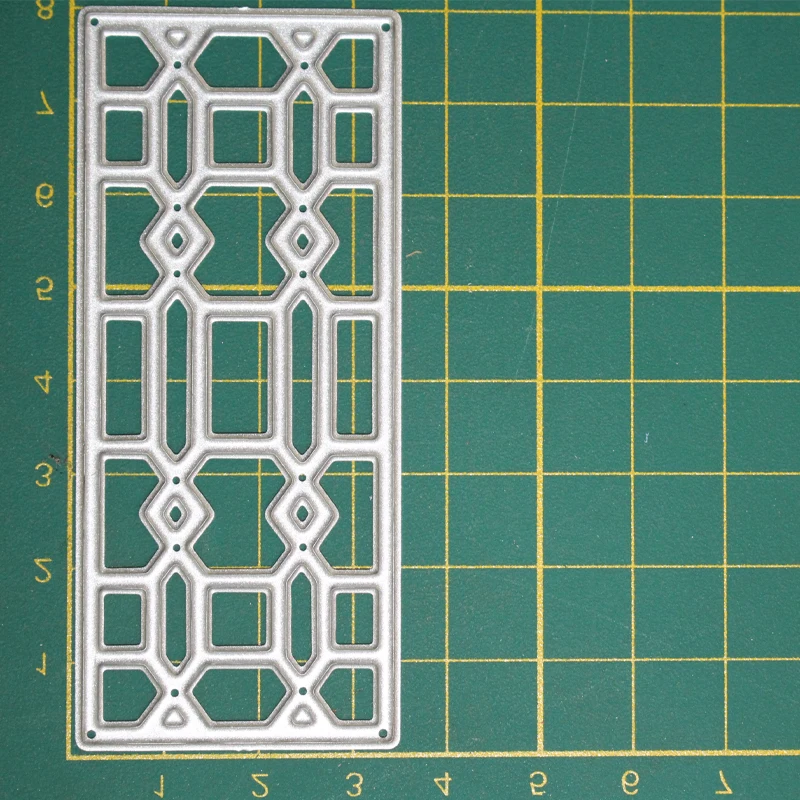 Metal steel frames Cutting Dies hollow out Rectangle decoration DIY Scrap booking Photo Album Embossing paper Cards 3.5*8cm | Дом и сад