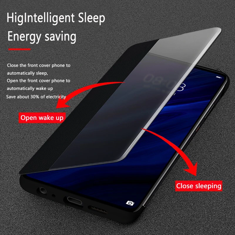 Чехол книжка для HUAWEI P40pro P40 Pro оригинальный 100% Официальный чехол Smart View P30pro кожаный