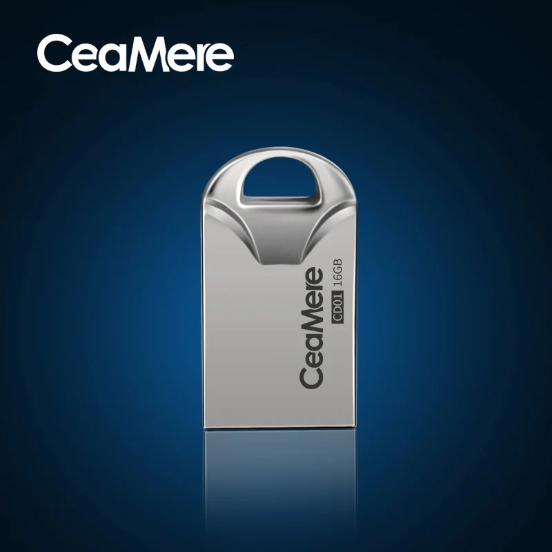 Ceamere CD01 USB флеш накопитель 8 ГБ/16 ГБ/32 ГБ/64 Гб мини металлический Флешка 2 0 карта