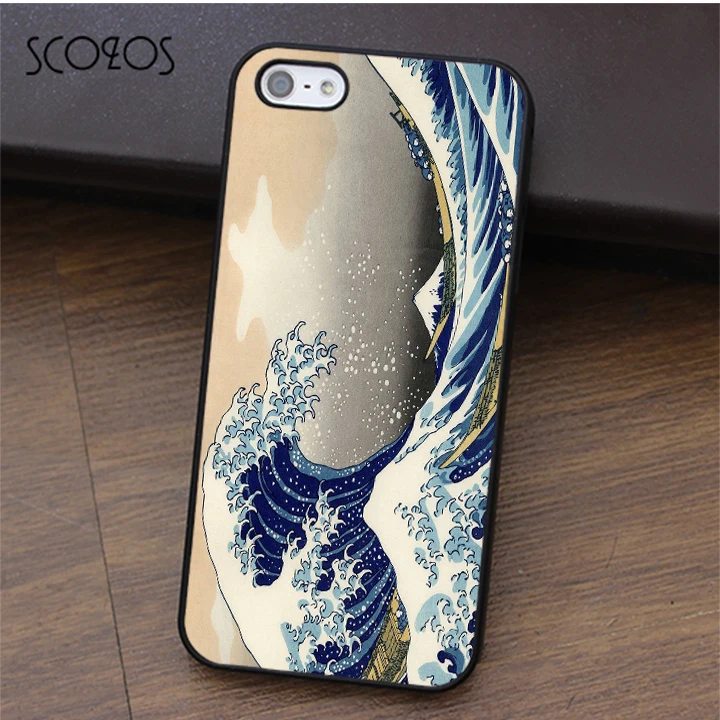 Чехол для телефона SCOZOS ВЕЛИКАЯ ВОЛНА КАНАГАВА для iPhone X 4 4s 5 5s Se 5C 6 6s 7 8 6 и 6s plus #fa536